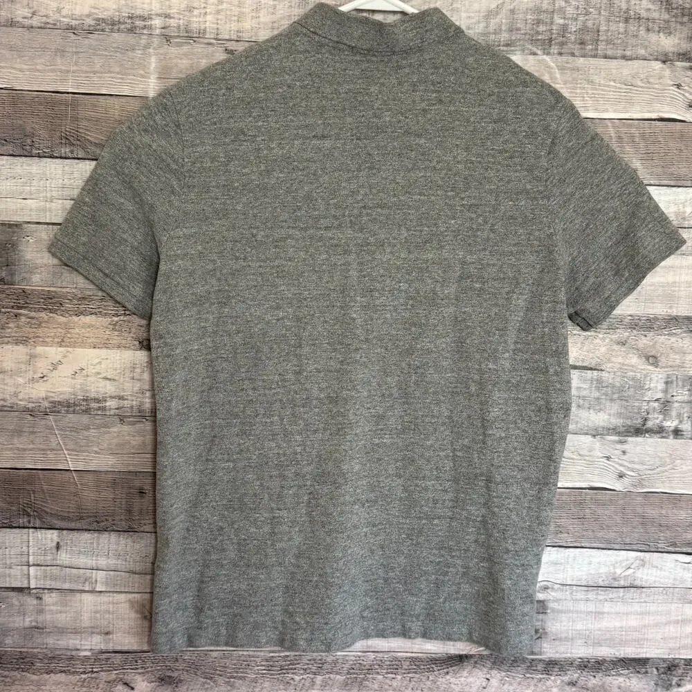 Polo Ralph Lauren Polo Shirt Mens Large Gray Classic Fit Pony Preppy Casual